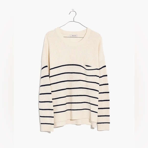 NWOT Madewell Women's 3X Thompson Pocket Pullover Sweater - Picture 2 of 11